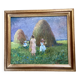 Oil painting on cardboard signed, dimensions: height - 42.5 cm, width - 48.5 cm.