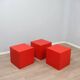 Tabourets/tables d'appoint cubes en fibre de verre italiens des années 1960, lot de 3