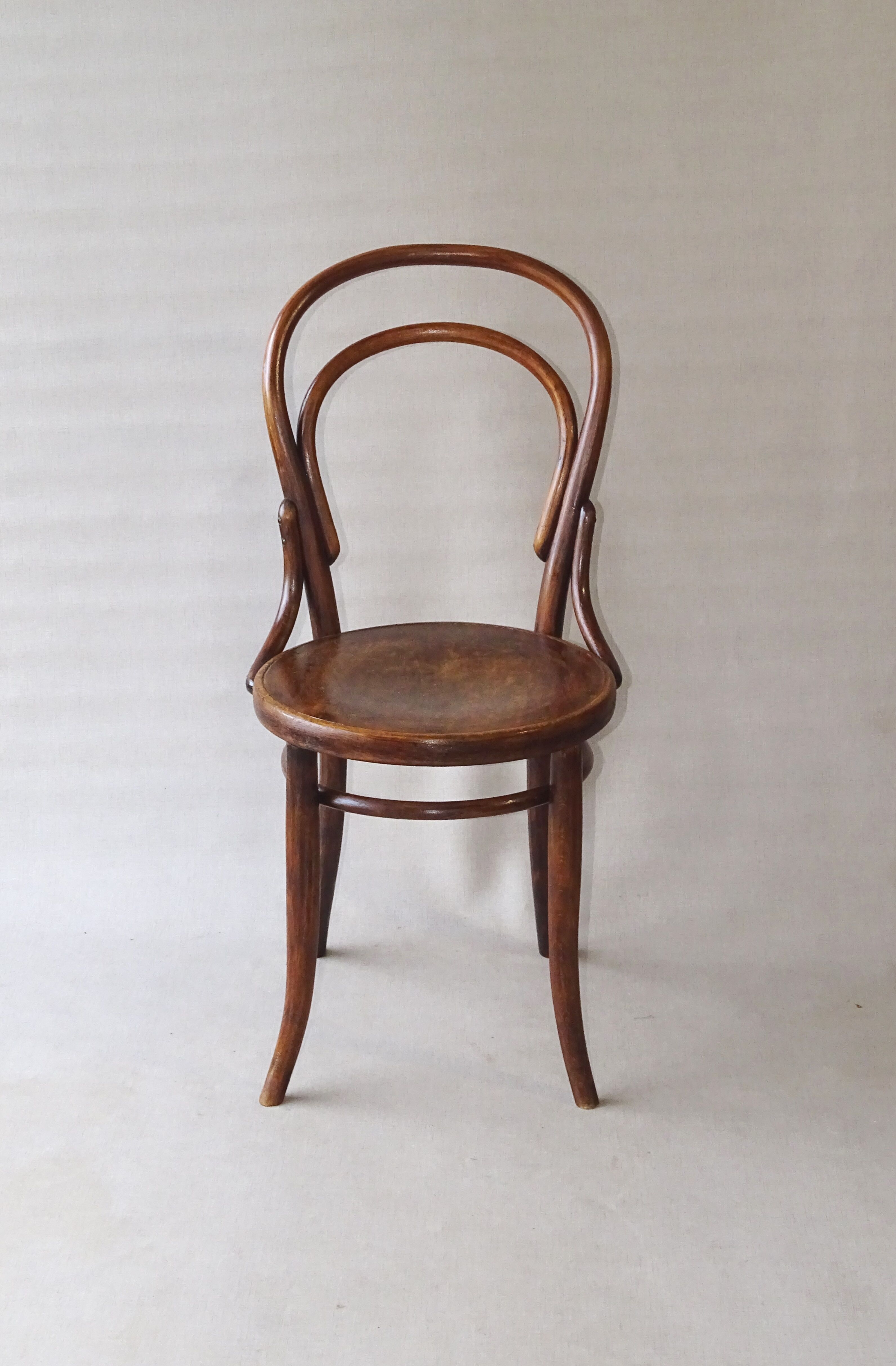 Bistro chair N°14 seat wood of Turpe Germany 1900