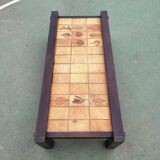 Herbarium pattern ceramic coffee table