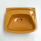 Pair of sinks, 1 mustard and 1 pink from Keramag Keravit, 1980.