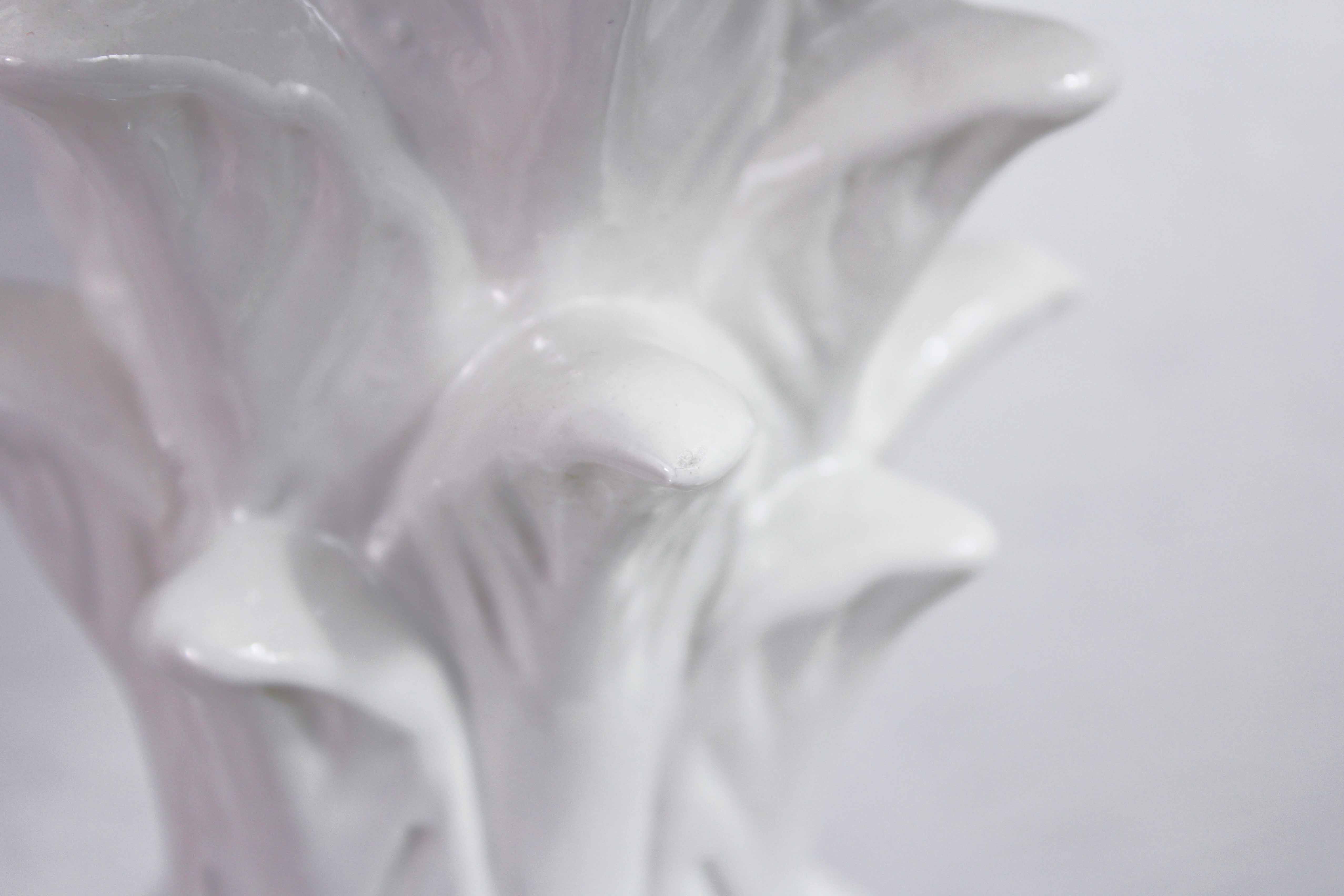 Table lamp ananas ceramic and brass 70s