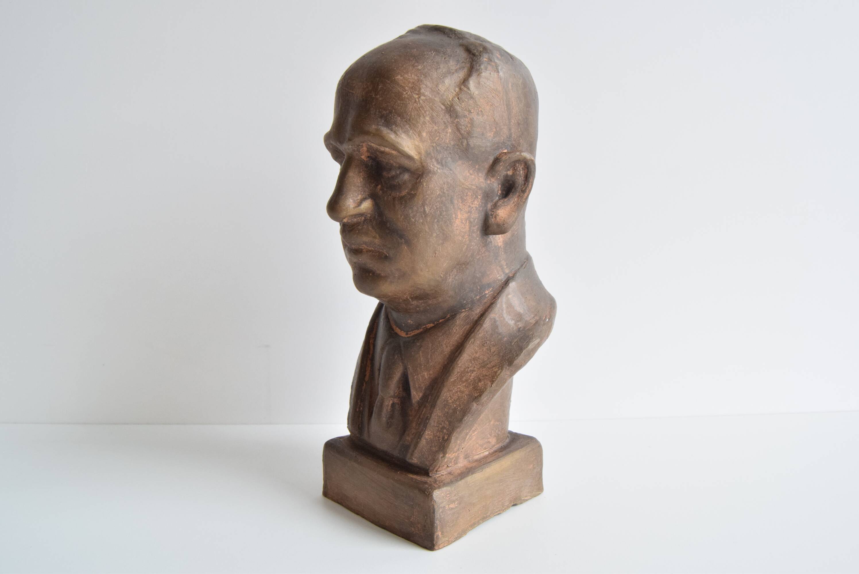 Doctor Edvard Beneš Ceramic Bust, circa 1950's