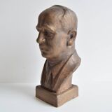 Doctor Edvard Beneš Ceramic Bust, circa 1950's