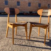 Paire de chaises Roger Landault pour Sentou