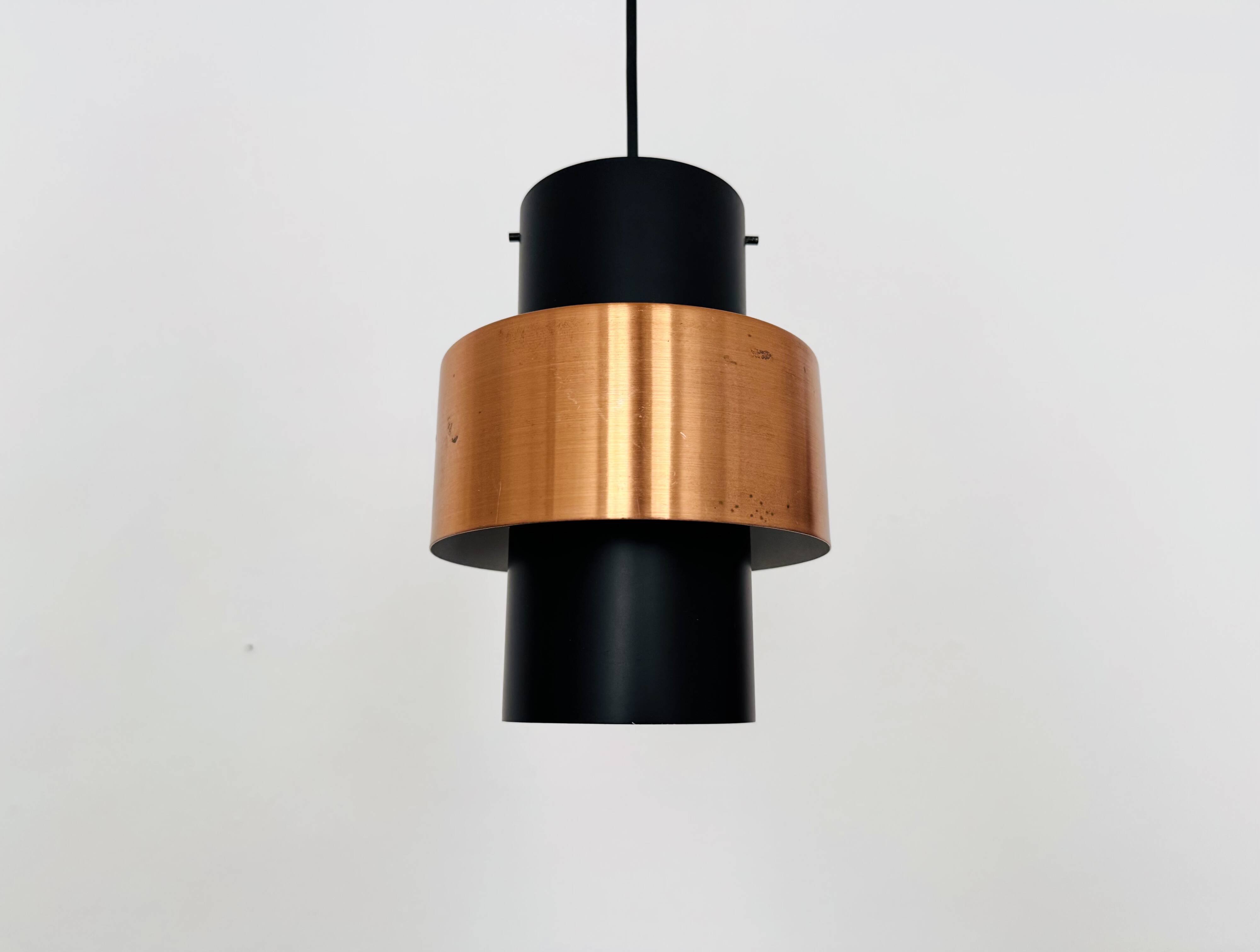 Set of 2 Danish Copper Pendant Lamps