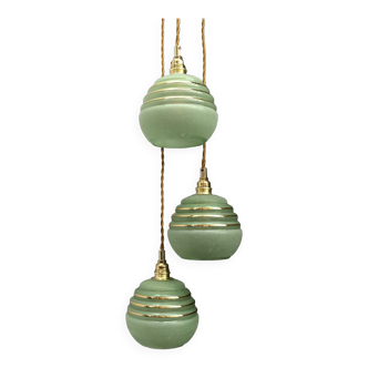 Vintage tulip waterfall pendant light in granite glass