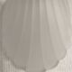Pair of wall sconces shell lamps Art Deco frosted glass