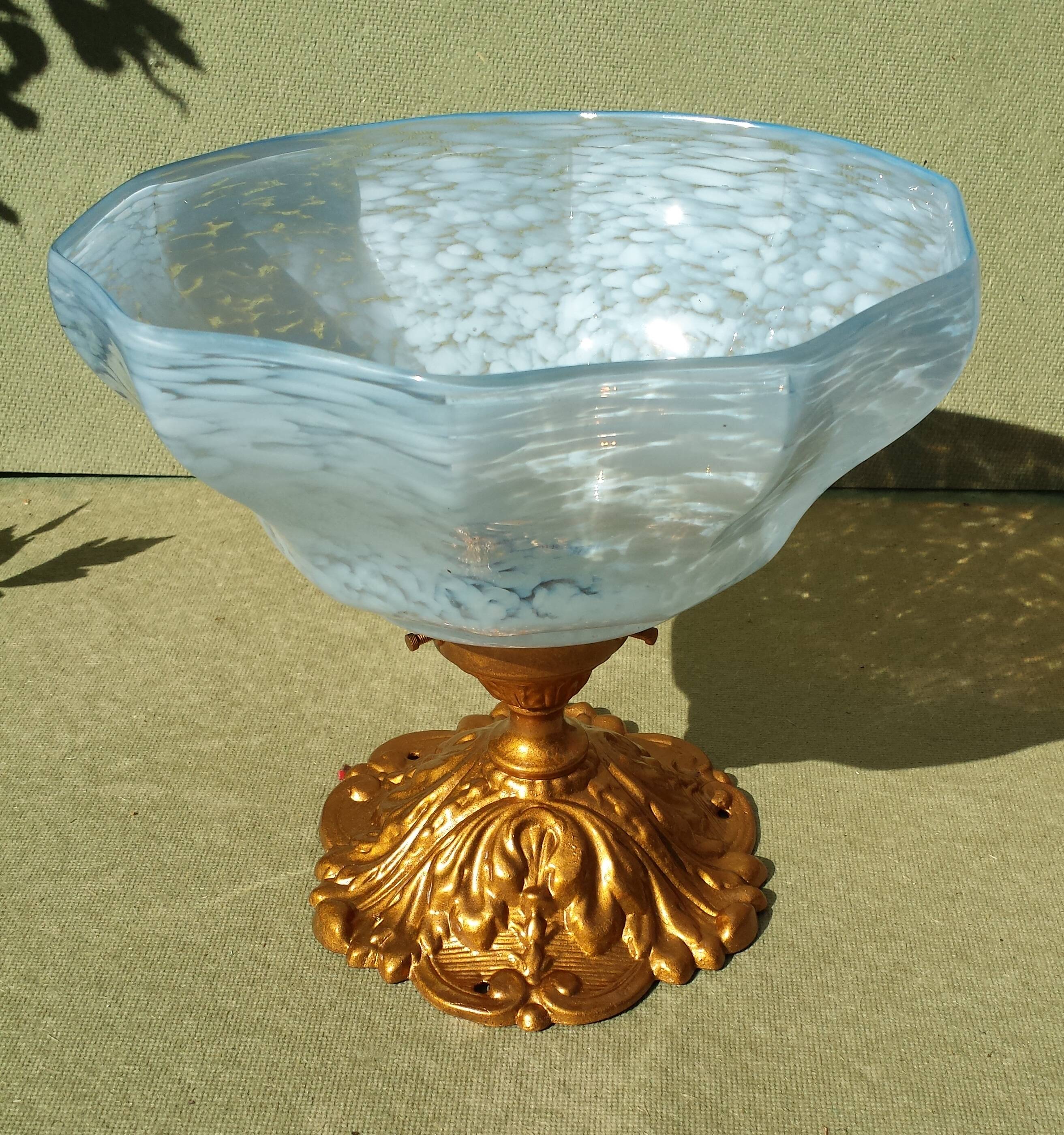 Antique Lamp Light Fixture Ceiling Light Clichy Glass