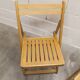 Paire de chaises pliantes Ikea 1970 couleur miel