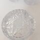5 whiskey glasses, bohemian crystal, 1950