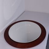 Miroir scandinave vintage en palissandre, années 1970