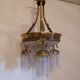 Lustre panier ancien en bronze