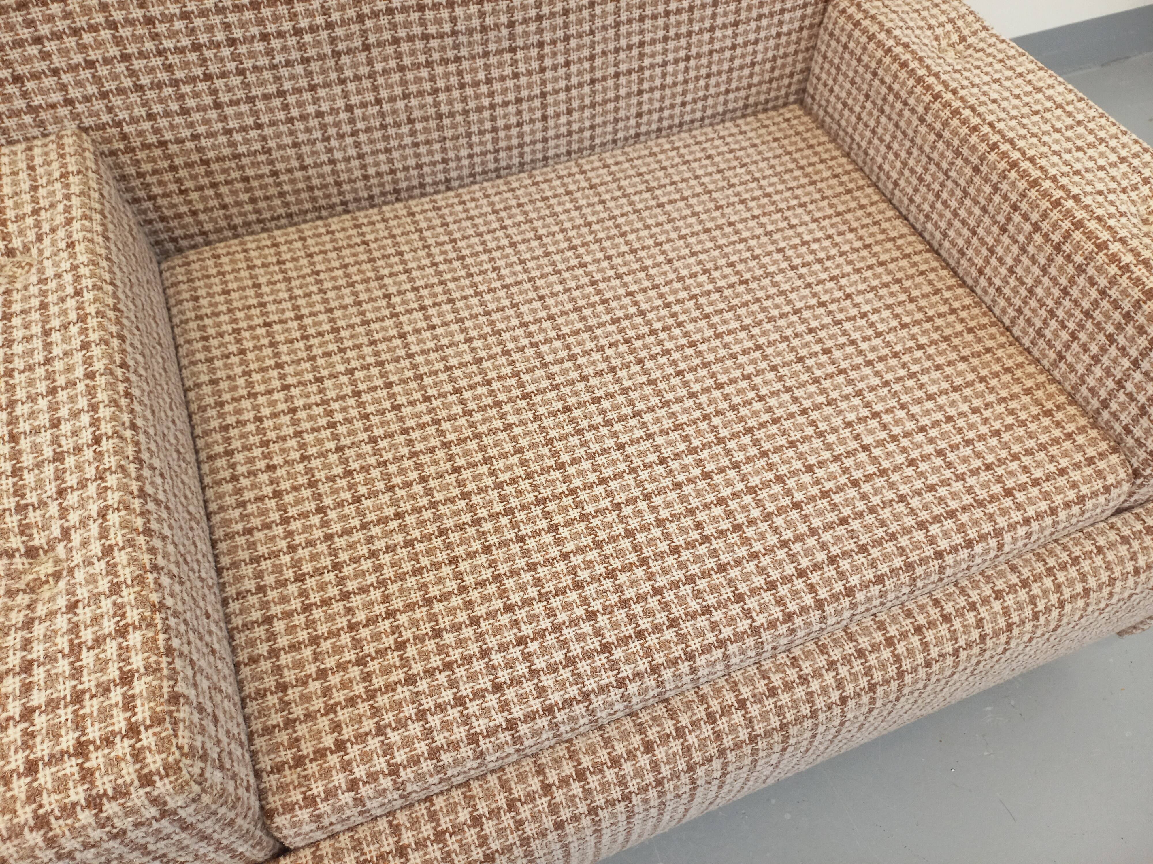 Vintage wool fabric armchair from the 1970s.