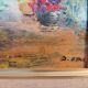 Huile sur toile "Le pot rouge" par D. BAKK