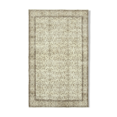 Tapis beige anatolien antique tissé à la main 188 cm x 303 cm