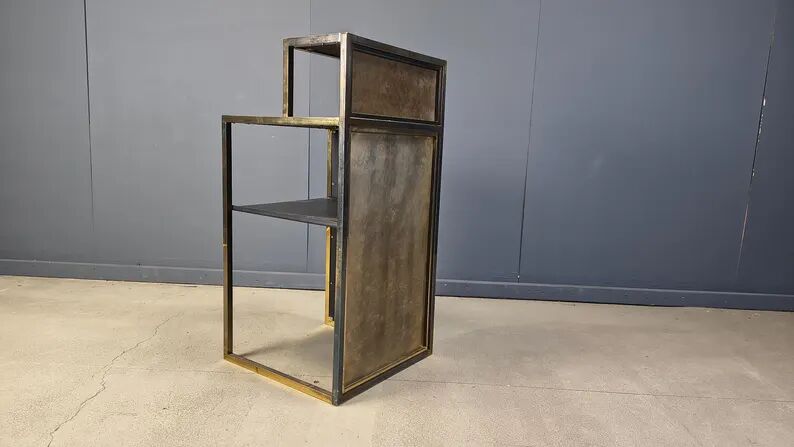Vintage brass bar counter by Belgochrom, 1970s