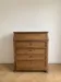 Antique wooden and marble dressing table with mirror.