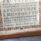 Tableau broderie encadrée 1920