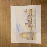Watercolor by Claude Veyssière