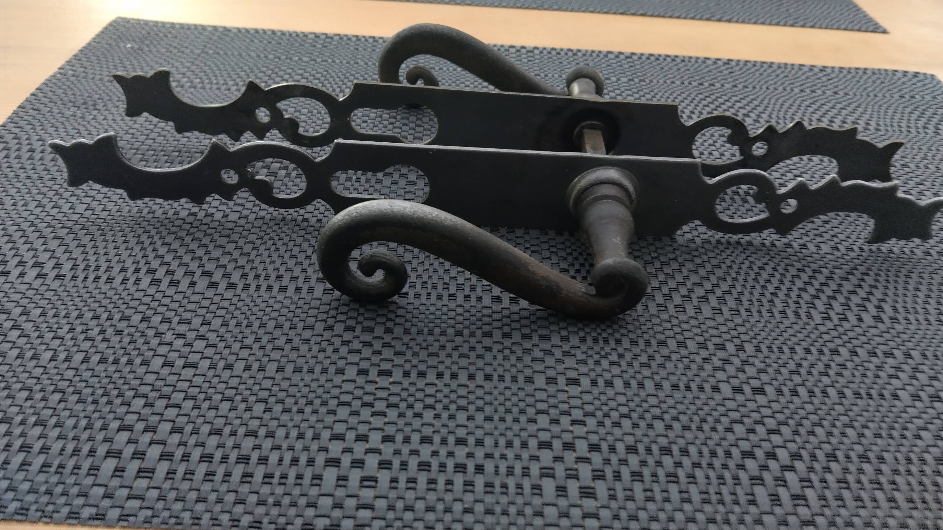 Antique door handles