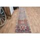 Rainbow Colorful Turkish Vintage Handmade Wool Runner Rug 86x358