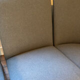 Vintage Scandinavian bench – Karl Sørlie & Sønner – restored, fabric