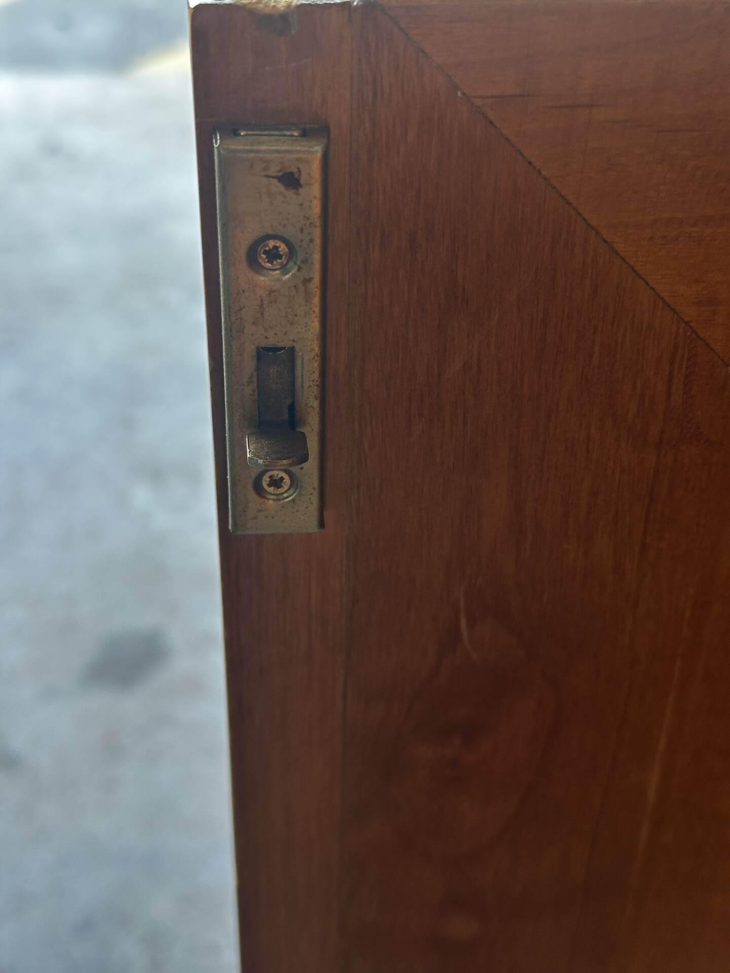 Secrétaire à rideau en merisier – Petit bureau de rangement, seconde m
