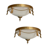 Appliques italiennes en verre de Murano, années 1980