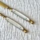 Antique Fruit Cutlery Set for 6 · Brass & Mother-of-Pearl · Original Box