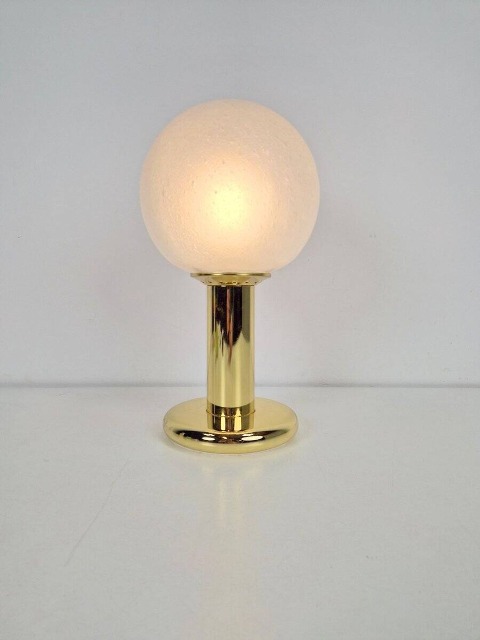 Vintage Sphere Table Lamp in Brass by Targetti Sankey, Italy, 1960s