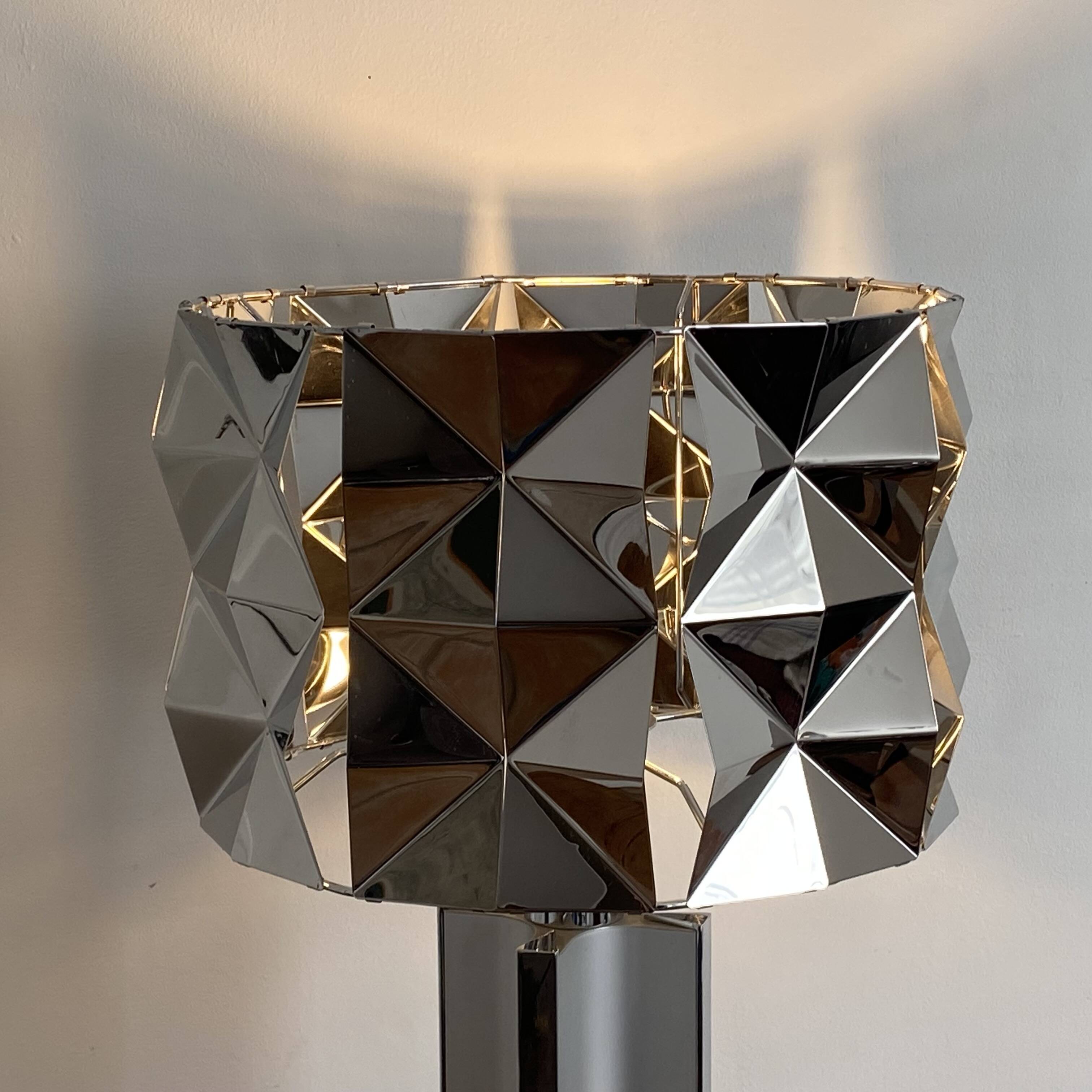 Large vintage lamp. 1970. Space age.