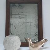 Solid wood mirror and patinated ice early twentieth century