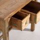 Central European pine kitchen table with two drawers – Tyrol, circa 1910