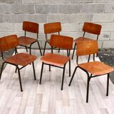 Lot of 6 vintage Marko 60s chairs