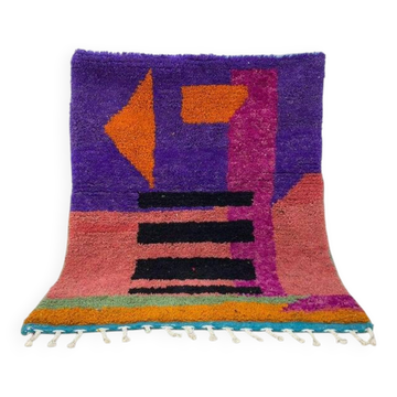 Handmade natural wool rug 250cm x 150cm