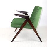 Green Bunny Armchair by Józef Chierowski, 1970s