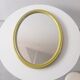 Vintage anise green oval mirror