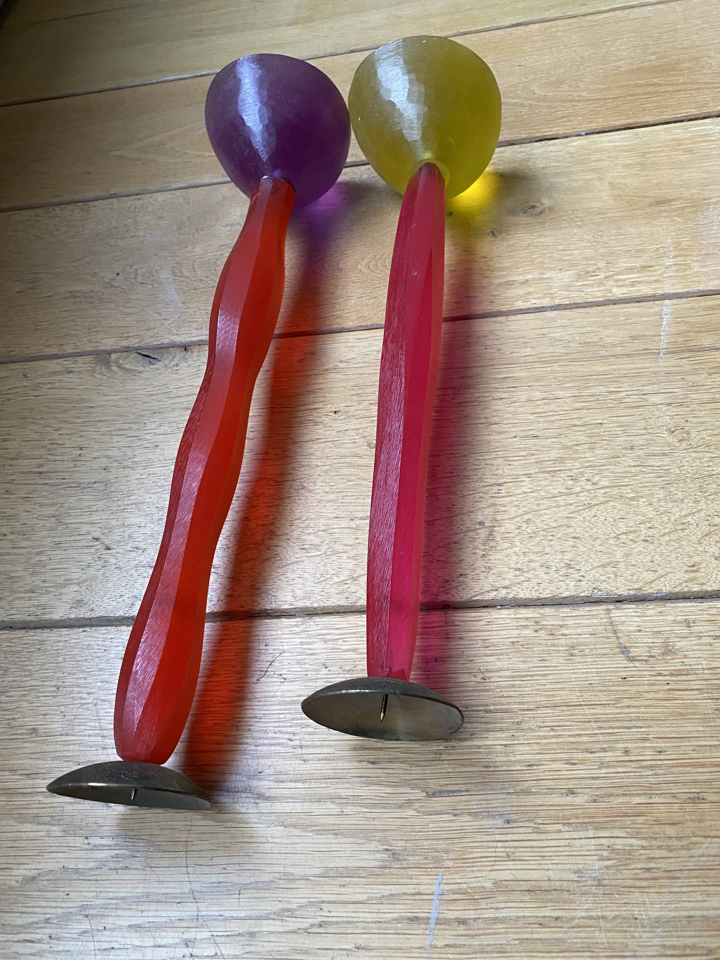 Migeon and Migeon pair of Benazir candle holders