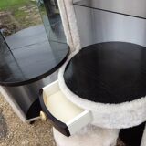 hairdresser rug vintage felt cylindrical