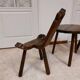 Coffee set coffee table and tripod low chairs - Spanish brutalist design - 1950s