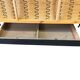 Vintage black and red sofa / three-seater / sofa bed