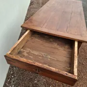 Rustic Louis XV farmhouse table in cherry wood, 1900s.