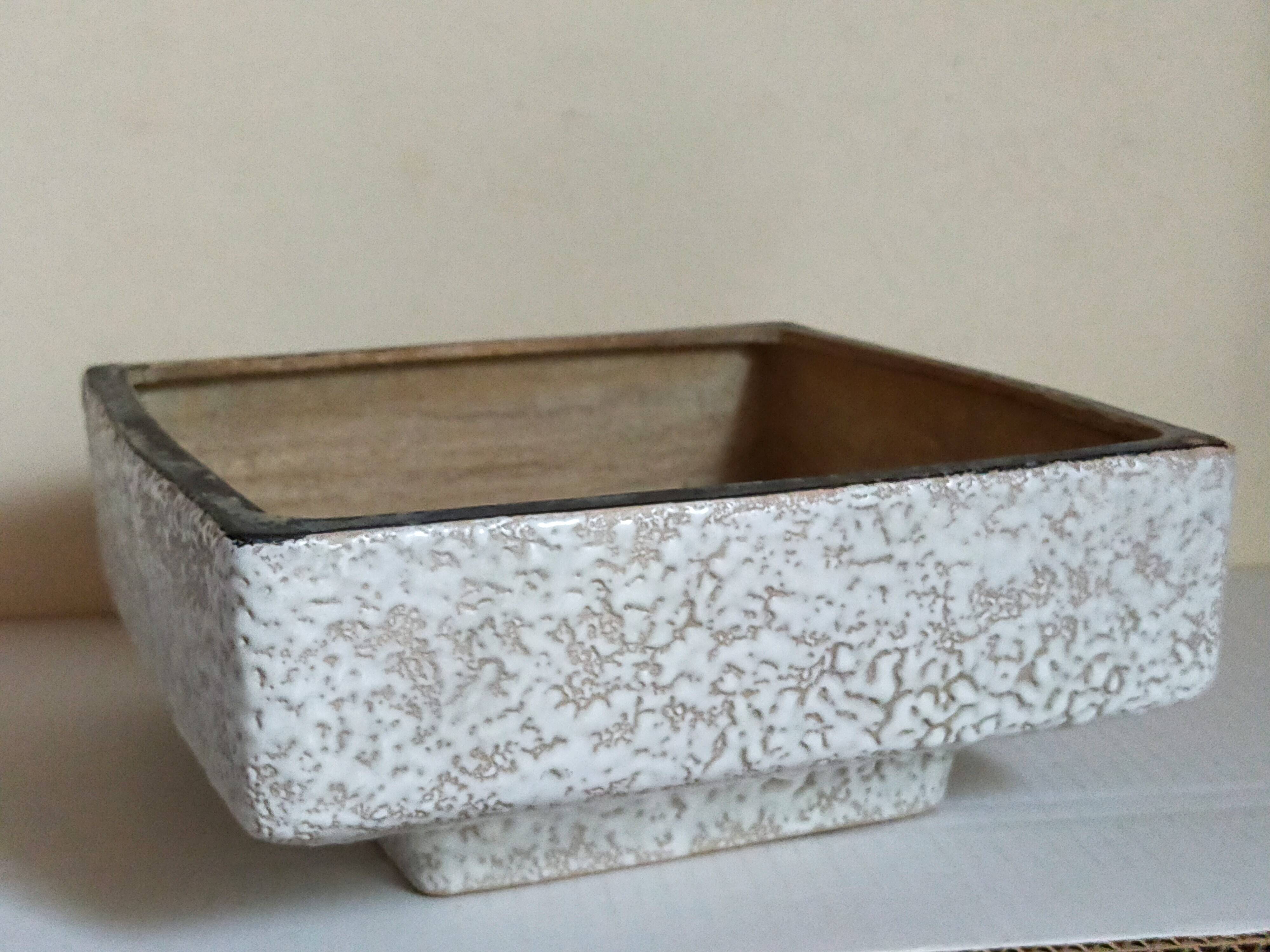 Vetter west-germany ceramic cactus or bonsai pot from the 1950s