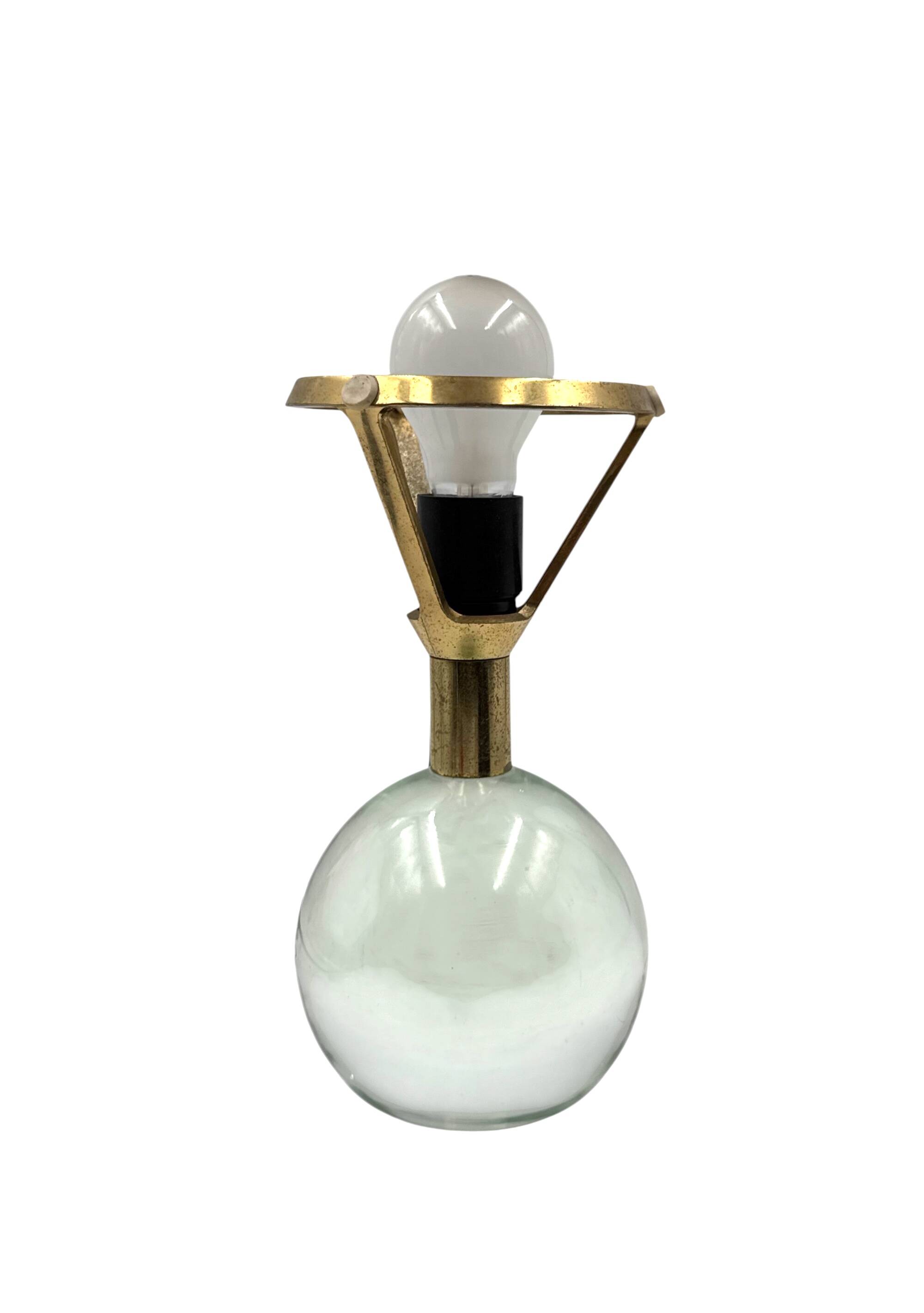 Murano Glass Table Lamp mod. Budur, Roberto Pamio, Leucos Italy, 1970s