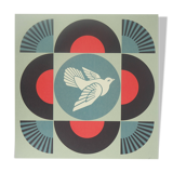 Shepard Fairey (Obey Giant): Geometric Dove Black - Signed Lithograph