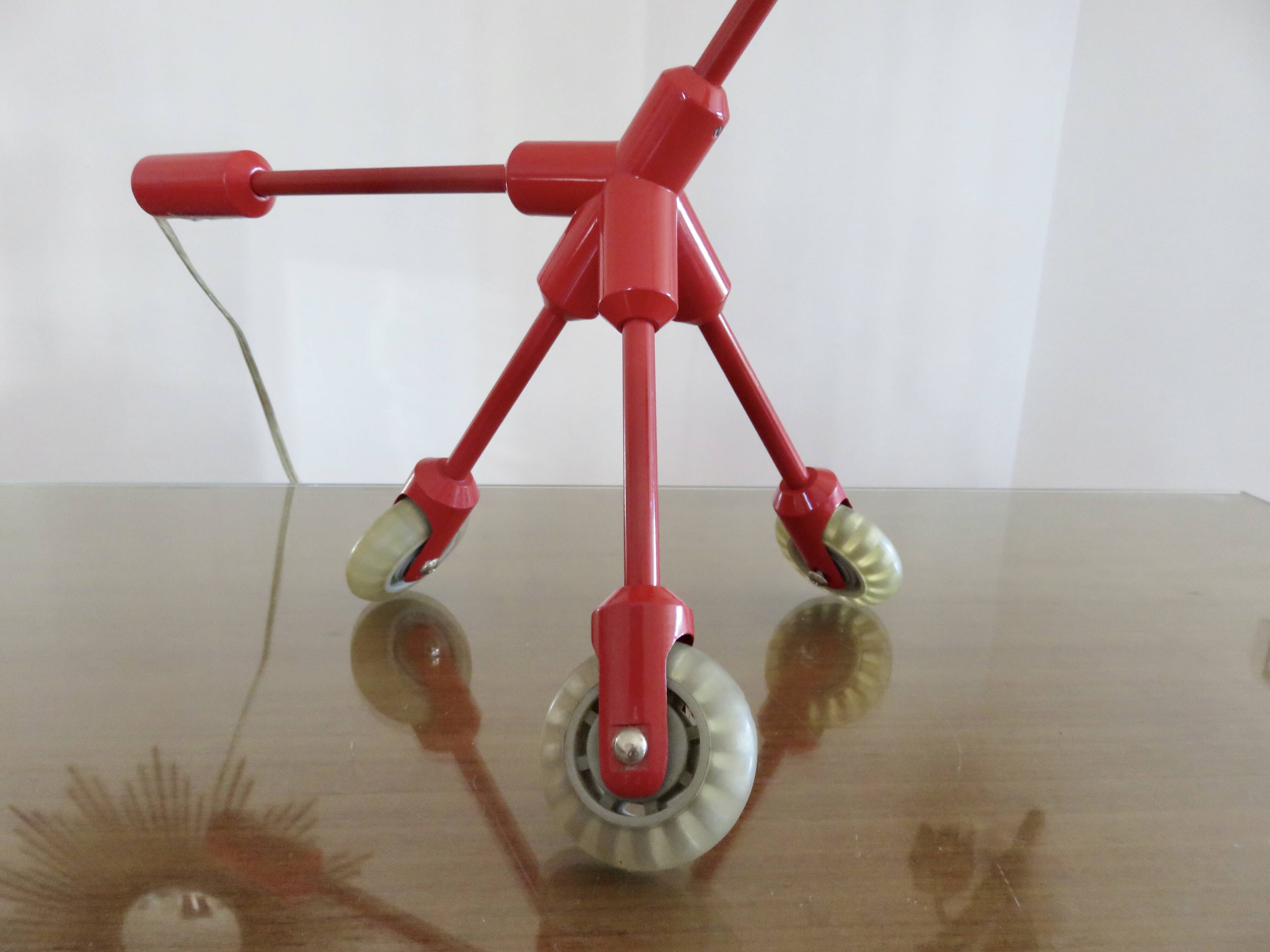 Kila lamp by Harry Allen for IKEA tripod on wheels year 2001