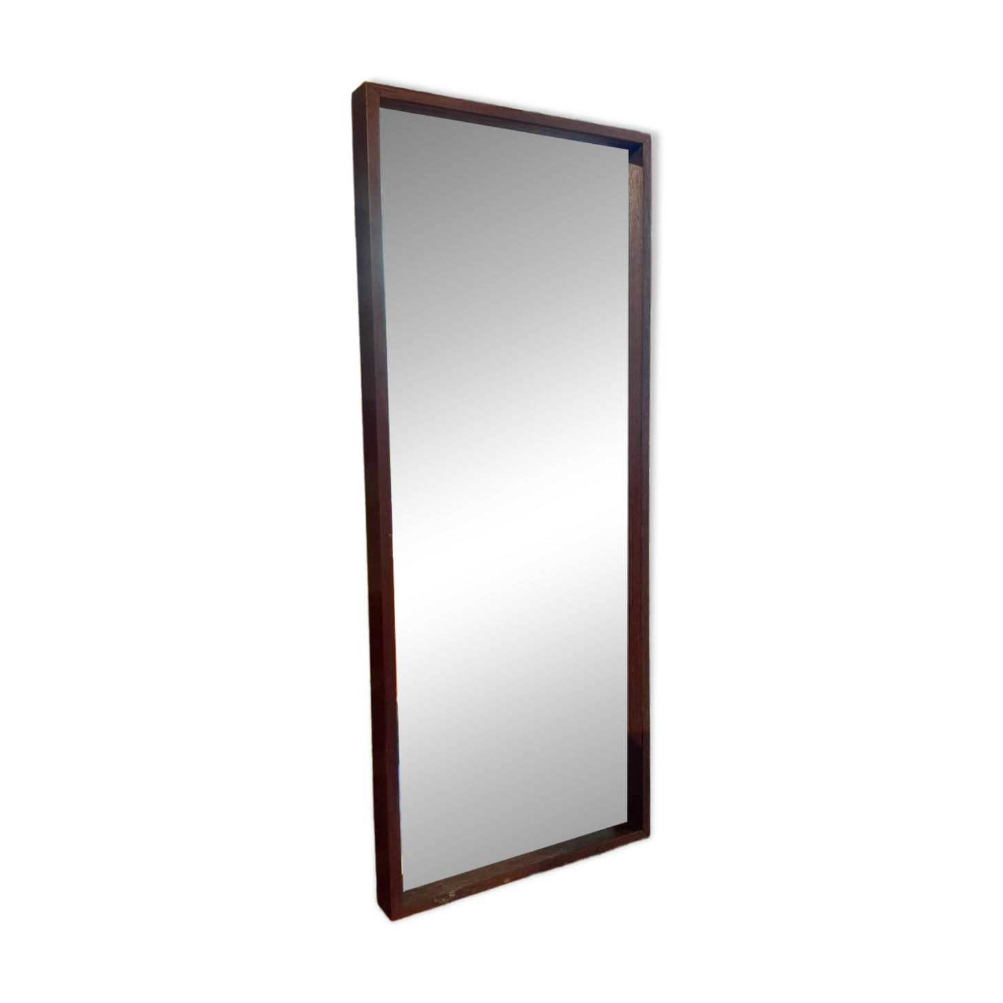 Rectangular teak mirror, 1960s