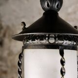 Wrought iron lantern, France, 1950s