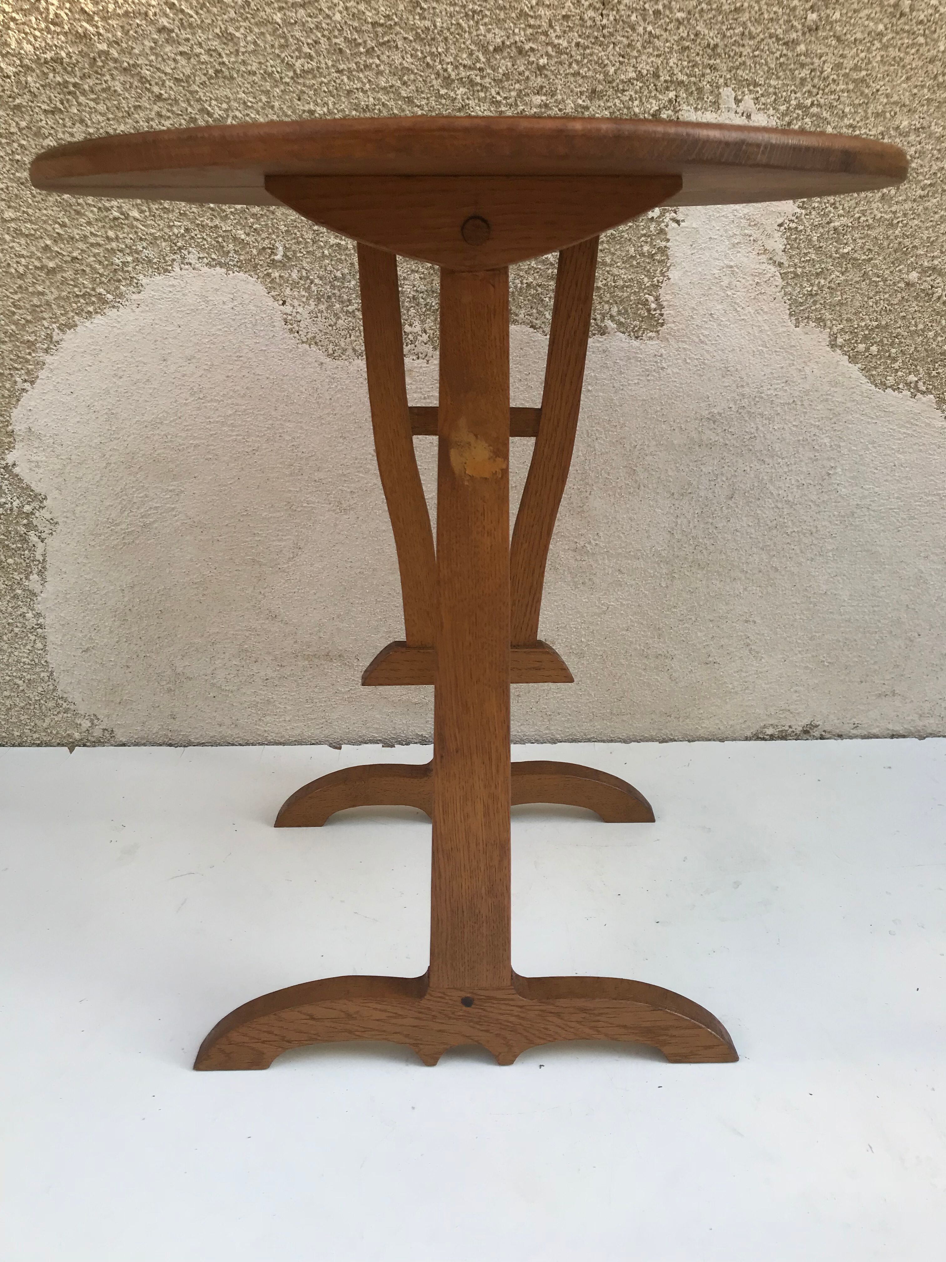 Old table target burgundy wood walnut